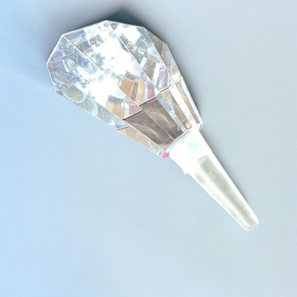 Vintage Estate Designer Oleg Cassini Crystal Bottle Stopper Faceted Cut Collect - Picture 4 of 14